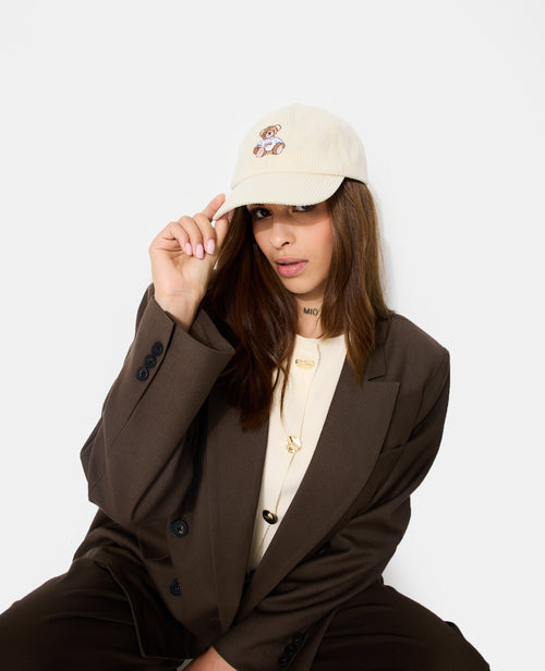 Casquette en velours avec ourson brodé - PIMKIE - 2