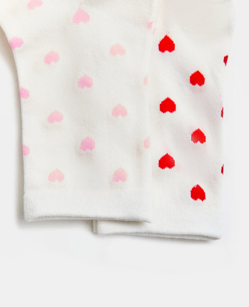 Lot de 2 paires de chaussettes avec cœurs - PIMKIE - 4