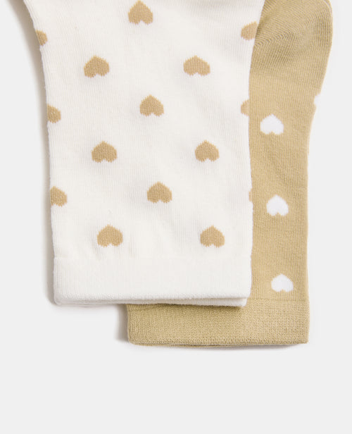 Lot de 2 paires de chaussettes motif cœurs - PIMKIE - 3