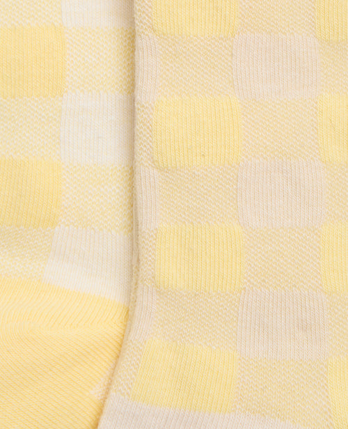 Lot de 2 paires de chaussettes à carreaux bords ondulés - PIMKIE - 3