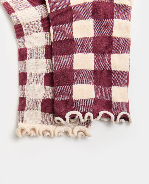 Lot de 2 paires de chaussettes à carreaux - PIMKIE - 3