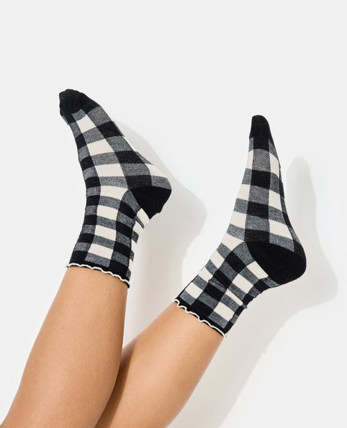 Lot de 2 paires de chaussettes motif carreaux - PIMKIE - 2