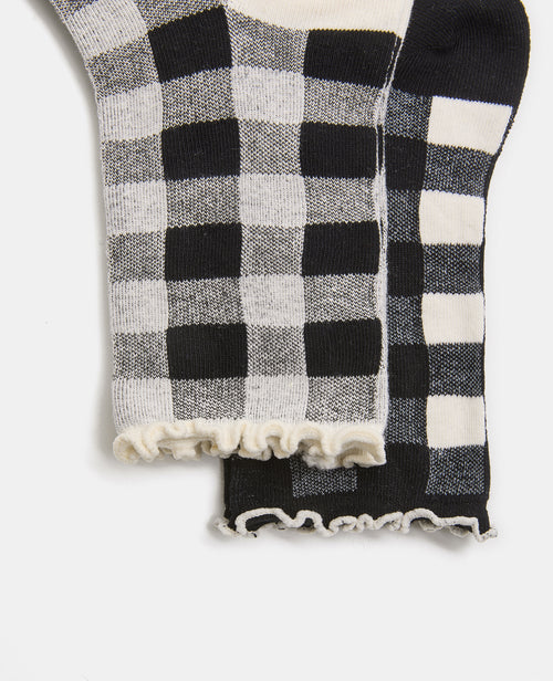 Lot de 2 paires de chaussettes motif carreaux - PIMKIE - 3