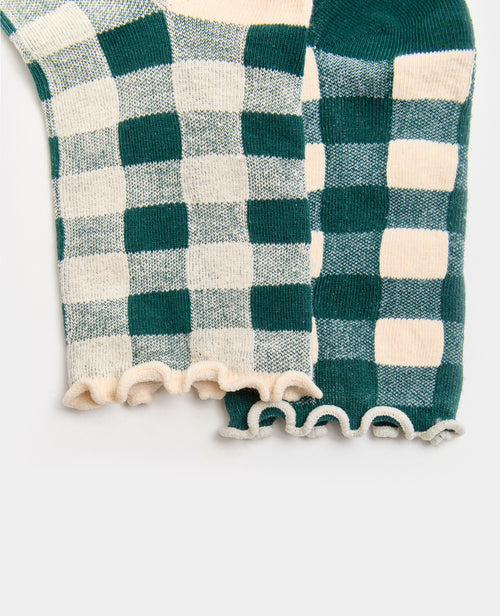 Lot de 2 paires de chaussettes à carreaux - PIMKIE - 3