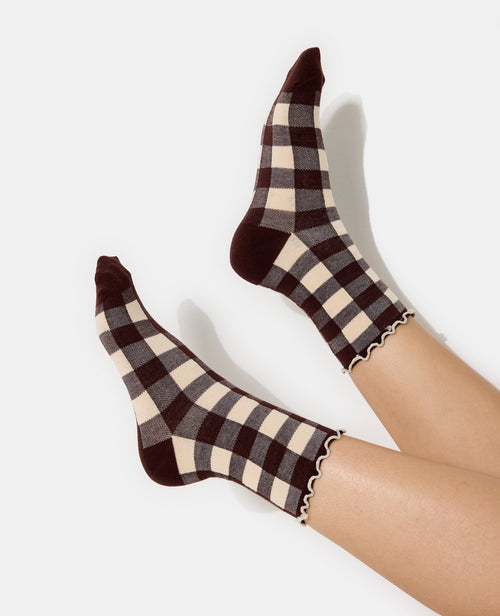 Lot de 2 paires de chaussettes à carreaux - PIMKIE - 2