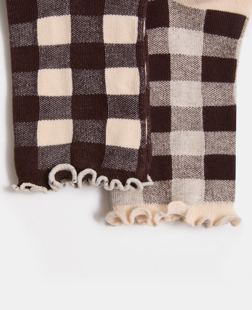 Lot de 2 paires de chaussettes à carreaux - PIMKIE - 3