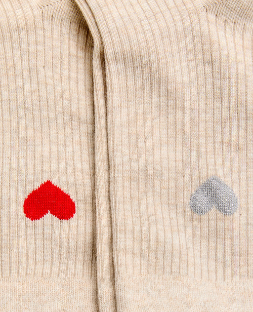 Lot de 2 paires de chaussettes avec cœurs - PIMKIE - 4