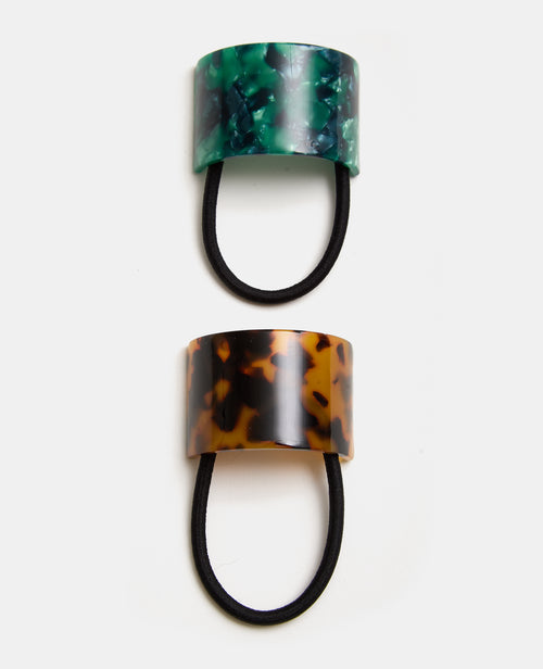 Lot de 2 élastiques avec déco façon écaille - PIMKIE - 1