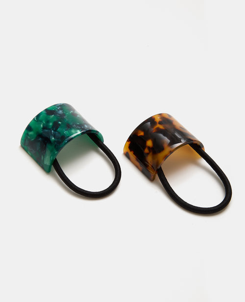 Lot de 2 élastiques avec déco façon écaille - PIMKIE - 4