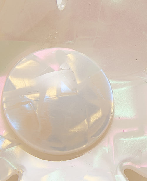 Lot de 3 pinces crocodiles fleurs effet nacre - PIMKIE - 4