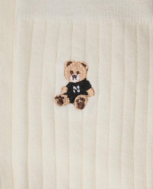 Paire de chaussettes avec broderie ourson - PIMKIE - 4