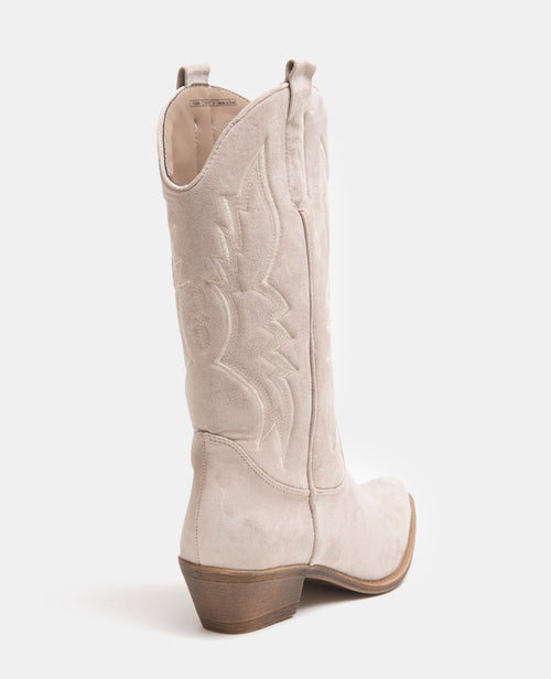 Santiags brodées en suédine - PIMKIE - 3