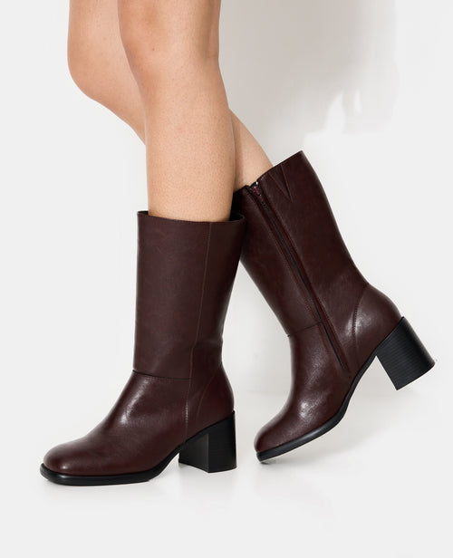 Bottes à talon avec bouts carrés - PIMKIE - 2