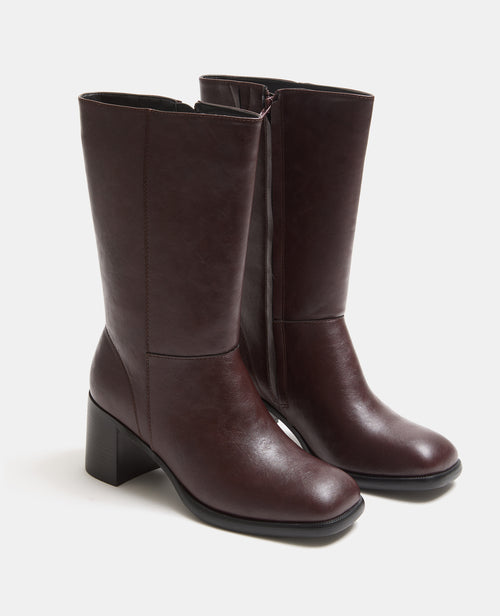 Bottes à talon avec bouts carrés - PIMKIE - 4