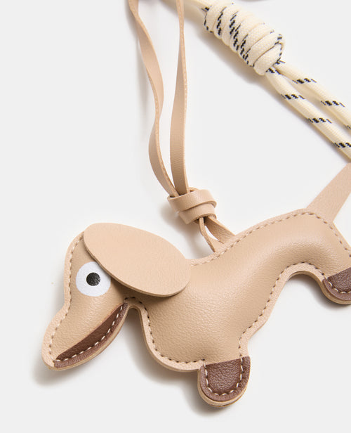 Déco de sac chien en simili avec corde et cœur - PIMKIE - 3