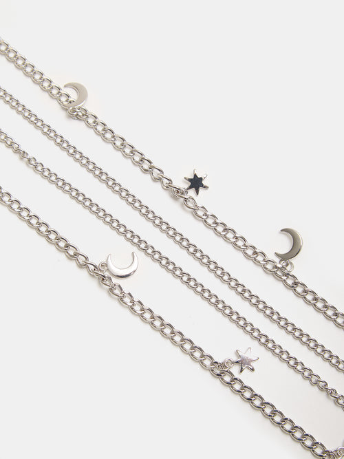 Ceinture chaîne double rangée avec étoiles et lunes - PIMKIE - 2