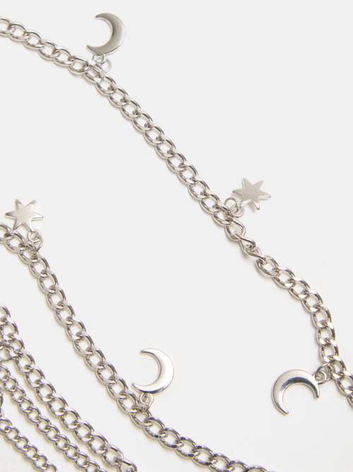 Ceinture chaîne double rangée avec étoiles et lunes - PIMKIE - 3