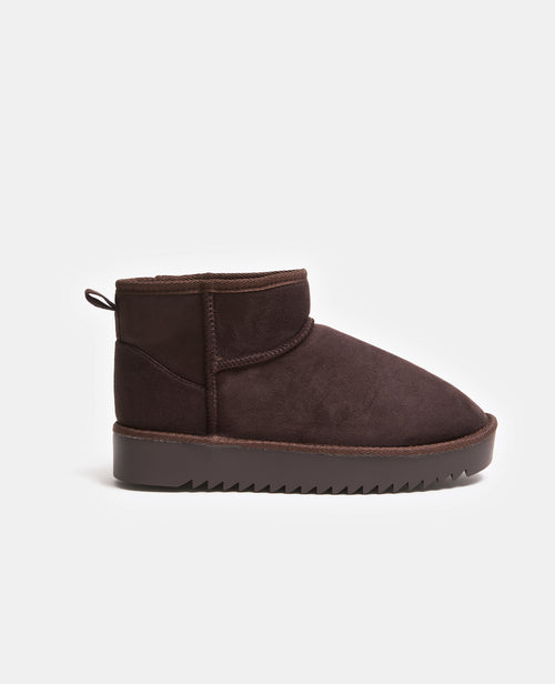 Bottes courtes fourrées en suédine - PIMKIE - 1