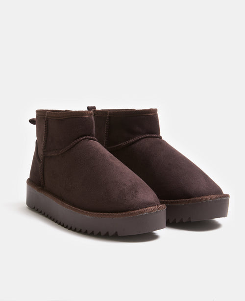 Bottes courtes fourrées en suédine - PIMKIE - 3