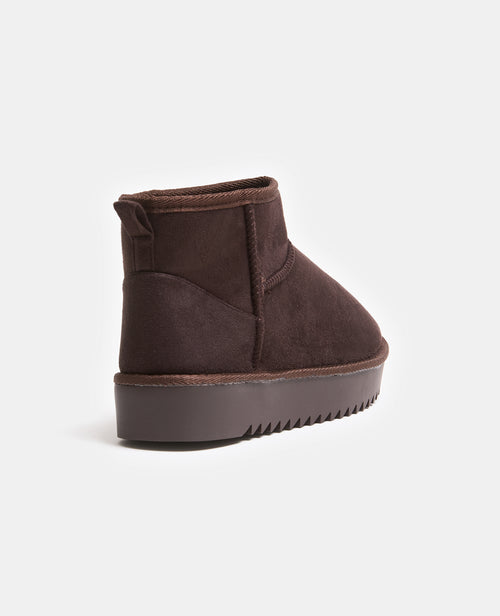 Bottes courtes fourrées en suédine - PIMKIE - 4