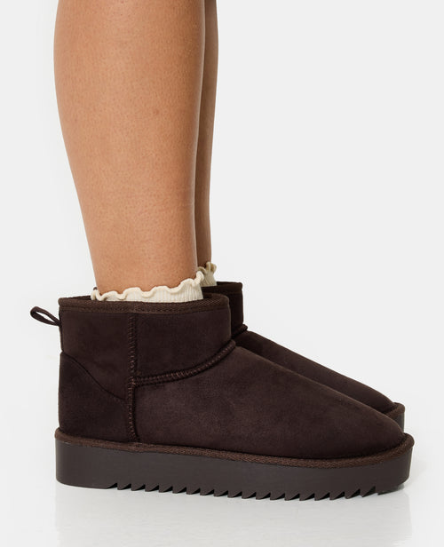 Bottes courtes fourrées en suédine - PIMKIE - 6