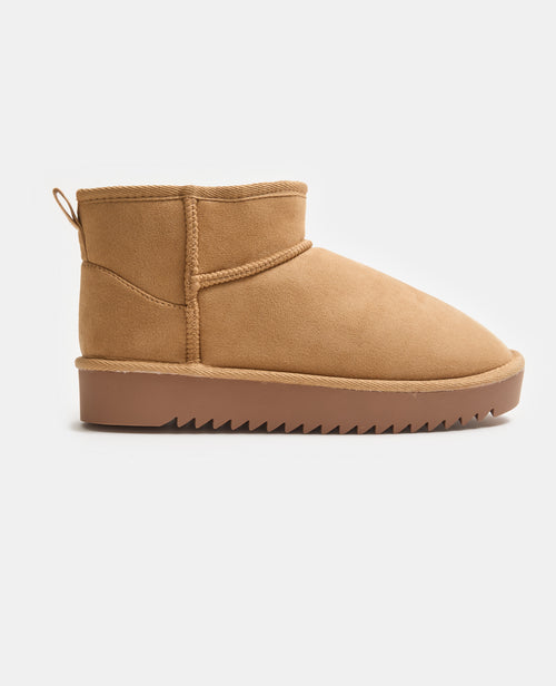 Bottes courtes fourrées en suédine - PIMKIE - 1