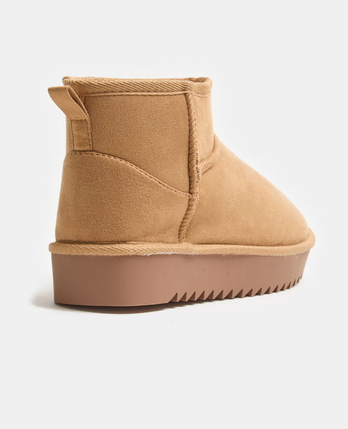 Bottes courtes fourrées en suédine - PIMKIE - 5