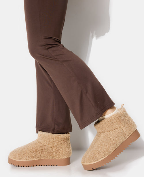 Boots courtes en sherpa avec semelles crantées - PIMKIE - 2