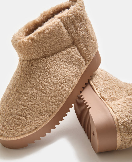Boots courtes en sherpa avec semelles crantées - PIMKIE - 3