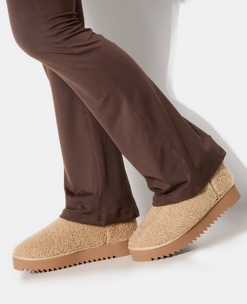 Boots courtes en sherpa avec semelles crantées - PIMKIE - 1