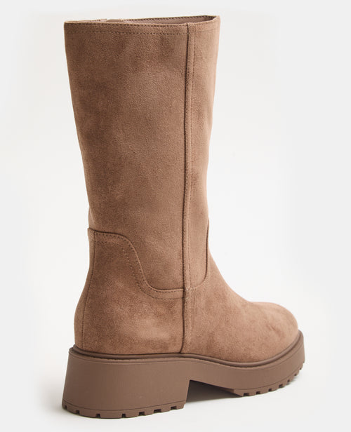 Bottes mi-hautes en suédine avec semelles crantées - PIMKIE - 5