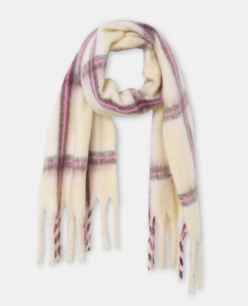 Grande écharpe à carreaux en maille douce - PIMKIE - 2