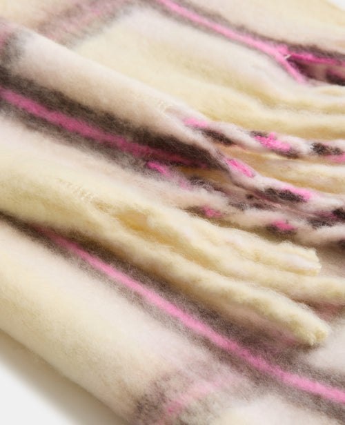 Grande écharpe à carreaux en maille douce - PIMKIE - 3