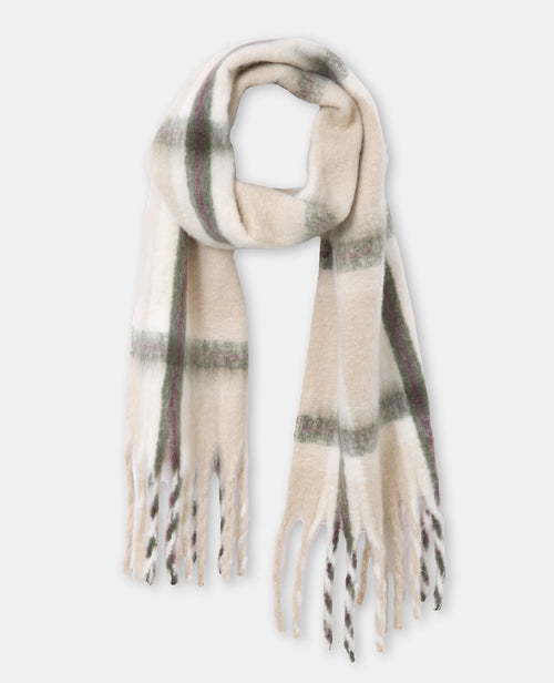 Grande écharpe à carreaux en maille douce - PIMKIE - 2