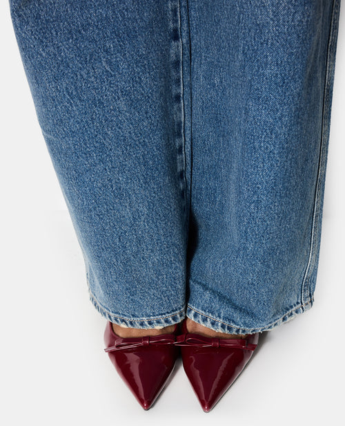 Escarpins pointus et vernis avec nœud - PIMKIE - 2