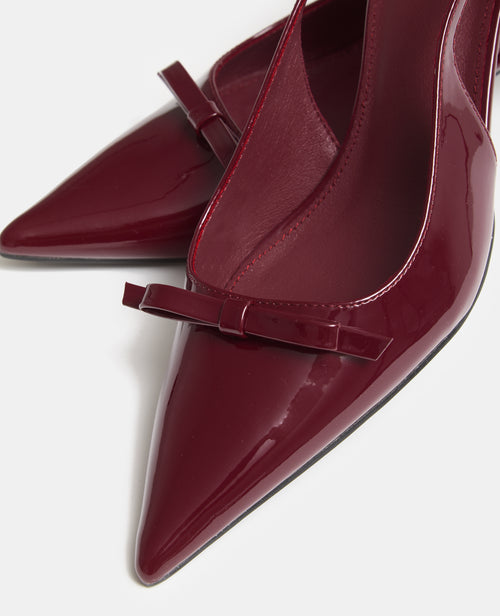 Escarpins pointus et vernis avec nœud - PIMKIE - 3