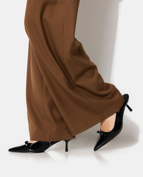 Escarpins pointus et vernis avec nœud - PIMKIE - 2