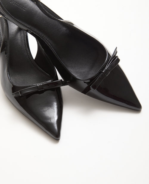 Escarpins pointus et vernis avec nœud - PIMKIE - 3