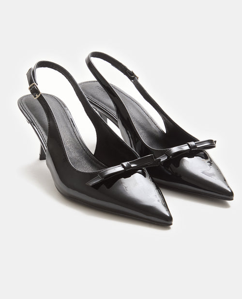 Escarpins pointus et vernis avec nœud - PIMKIE - 4