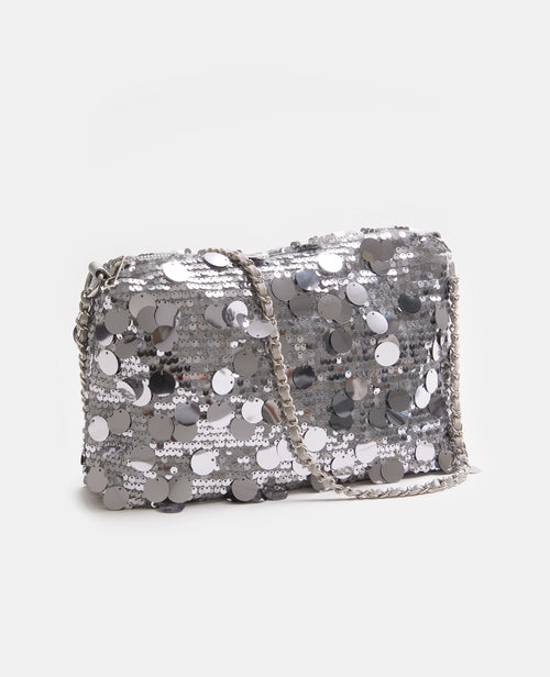 Sac avec sequins et bandoulière chaine - PIMKIE - 1