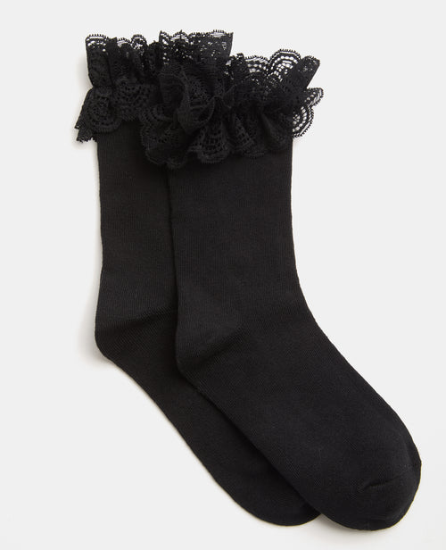 Paire de chaussettes avec dentelle - PIMKIE - 1
