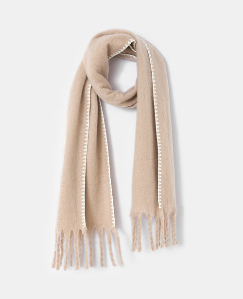 Grande écharpe avec franges et bords contrastés - PIMKIE - 2