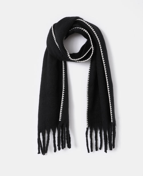 Grande écharpe avec franges et bords contrastés - PIMKIE - 2