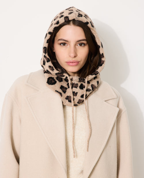 Cagoule motif léopard avec lien coulissé - PIMKIE - 1