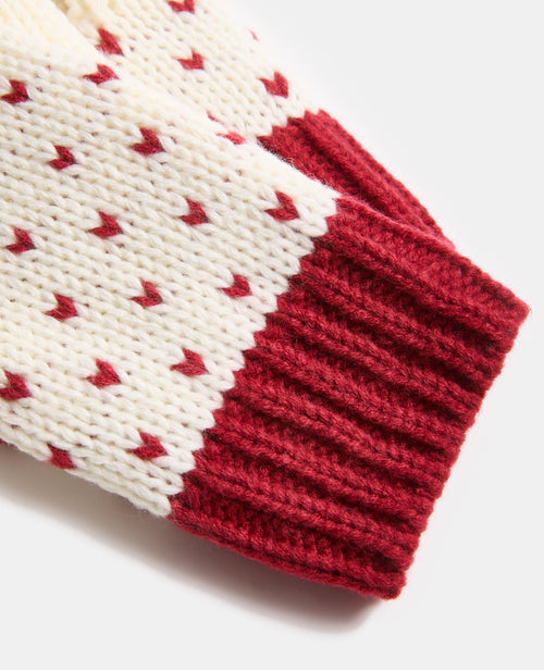 Moufles en tricot avec cœurs et doublure polaire - PIMKIE - 3