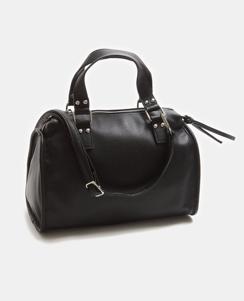 Sac simili effet cuir grainé avec détails clous et boucles - PIMKIE - 3