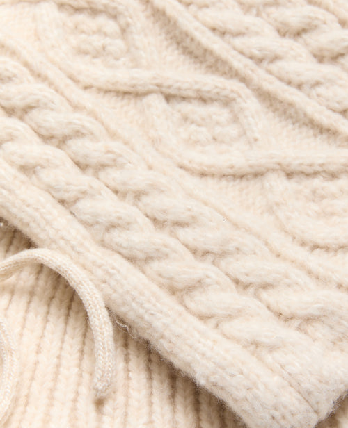 Cagoule en maille torsadée avec col boutonné - PIMKIE - 5