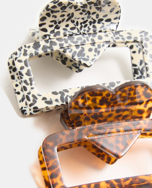 Lot de 2 pinces crocodiles avec cœurs - PIMKIE - 3