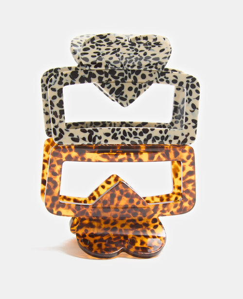 Lot de 2 pinces crocodiles avec cœurs - PIMKIE - 5