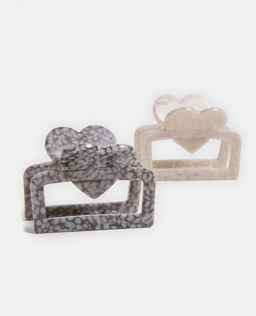 Lot de 2 pinces crocodiles avec cœur - PIMKIE - 4